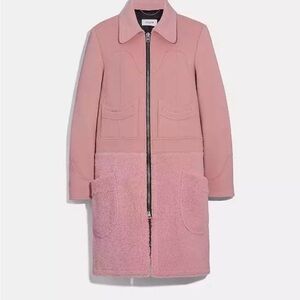 Coach NWT Pink 100% Wool Coat $1,400